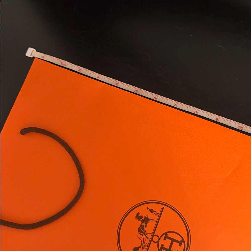 Hermes Orange Shopping Bag - Picture 4 of 11